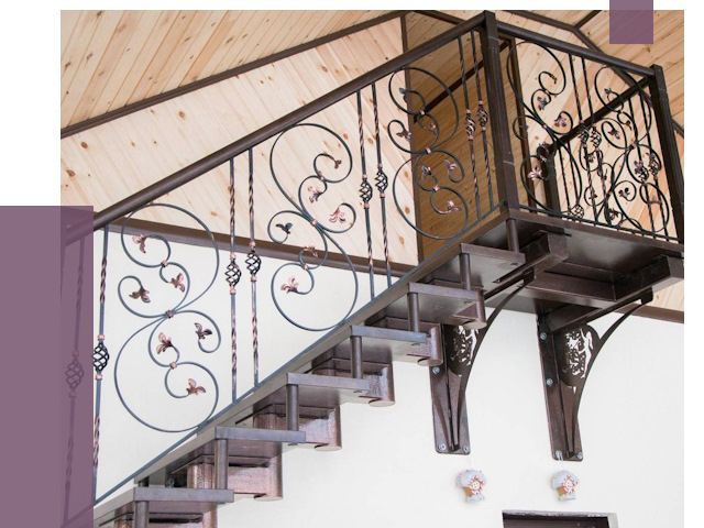 Кованые лестницы в Калининграде от 78920 руб. под ключ