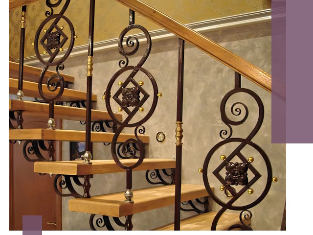 Изготовление кованых лестниц под ключ в Калининграде