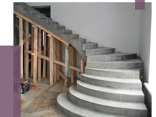 Изготовление бетонных лестниц под ключ в Калининграде от 19730 руб. | ПРОЛЁТ-Клн