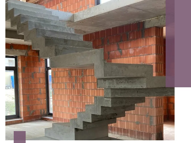 Изготовление бетонных лестниц под ключ в Калининграде