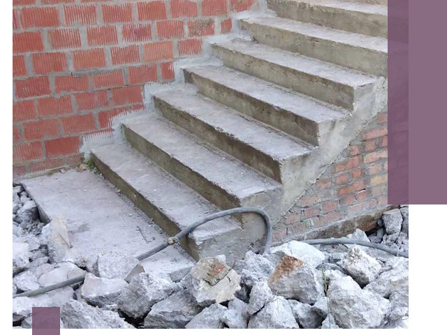 Демонтаж бетонных лестниц в Калининграде: быстро и безопасно