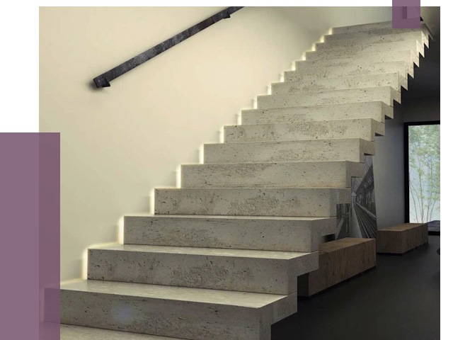 Облицовка бетонных лестниц в Калининграде от 4553 руб/м2 