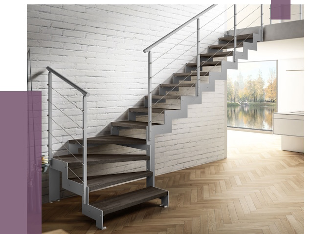 Г-образные лестницы под ключ в Калининграде от 36678 руб. | ПРОЛЁТ-Клн