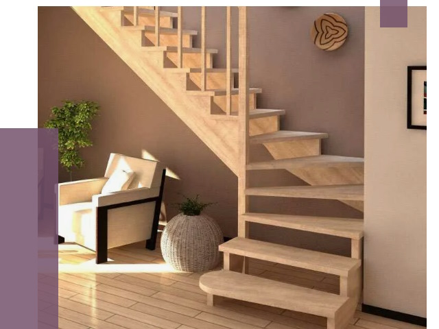 Изготовление Г-образных лестниц в Калининграде от 18718 руб. 