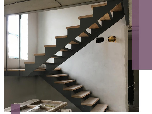 Изготовление лестниц на металлокаркасе в Калининграде от производителя