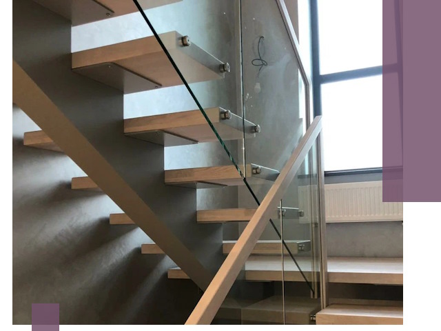 Изготовление лестниц на монокосоуре в Калининграде с монтажом и гарантией