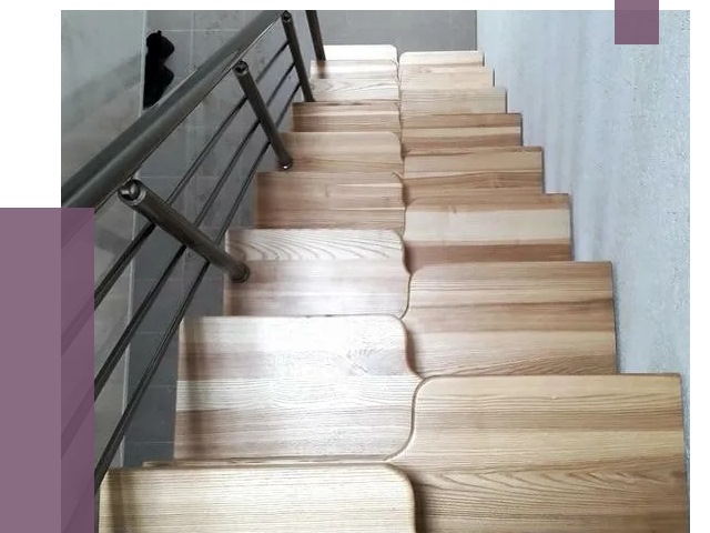 Лестницы гусиный шаг в Калининграде от 12900 руб. под ключ | ПРОЛЁТ-Клн