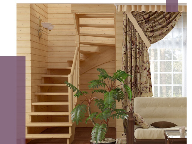 Лестницы для дачи в Калининграде от 75126 руб.  | ПРОЛЁТ-Клн