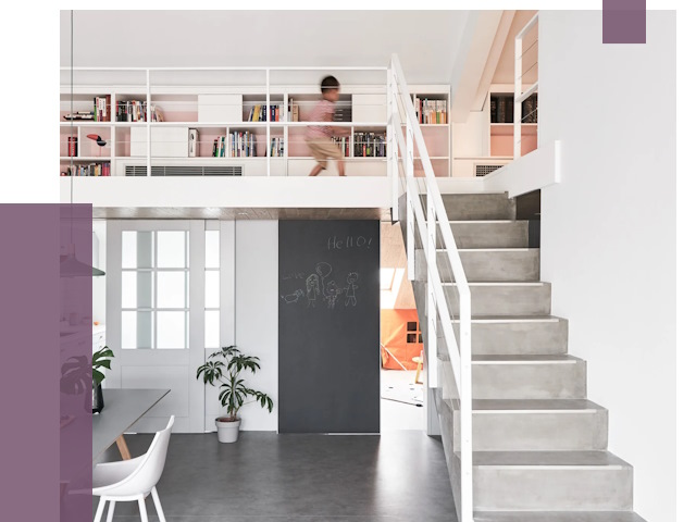 Лестницы для двухуровневой квартиры в Калининграде от 174536 руб. | ПРОЛЁТ-Клн