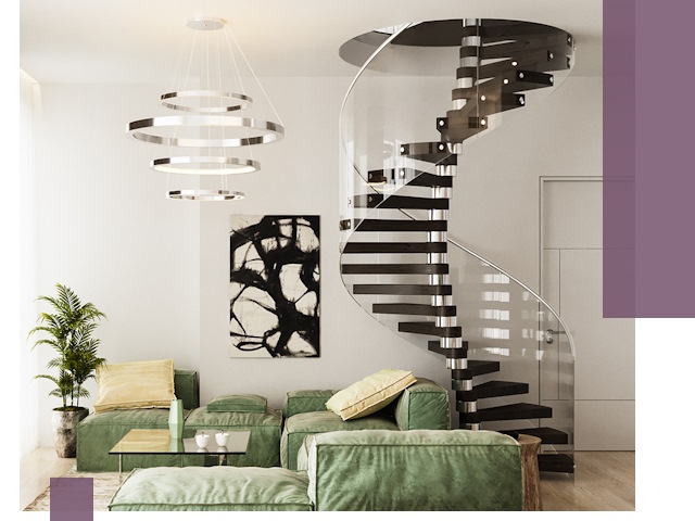 Лестницы для двухуровневой квартиры в Калининграде — изготовление и монтаж