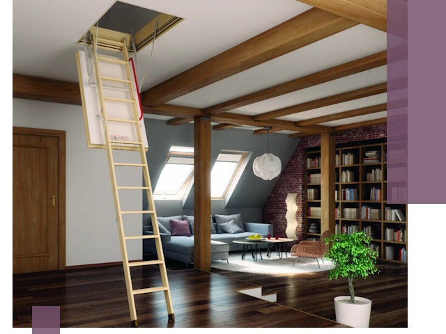 Чердачные лестницы под ключ в Калининграде: изготовление и монтаж