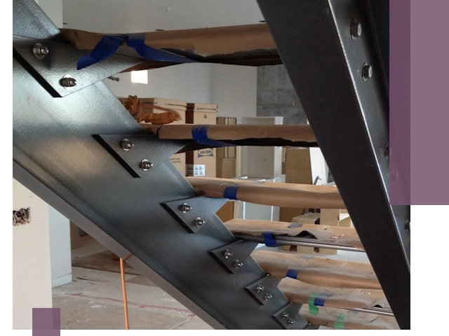 Усиление лестничных конструкций и усиление опор в Калининграде