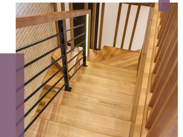 Лестницы из ясеня в Калининграде под ключ от 9916 руб. 