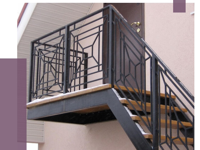 Металлические перила в Калининграде от 4250 руб.  | ПРОЛЁТ-Клн