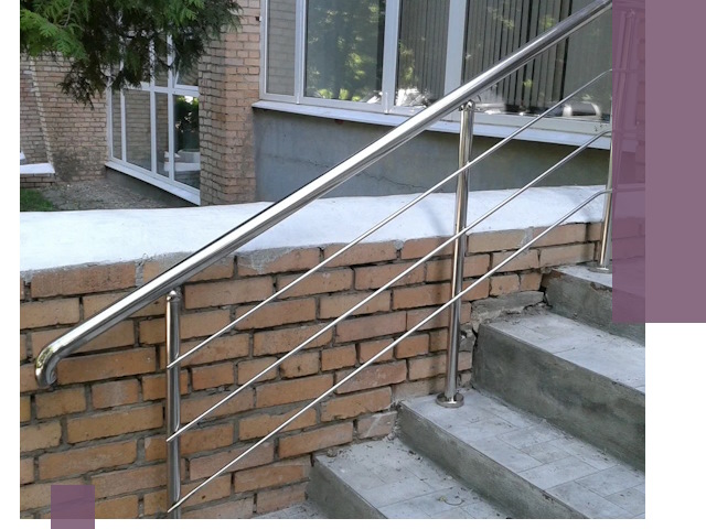 Перила из нержавеющей стали высокого качества в Калининграде