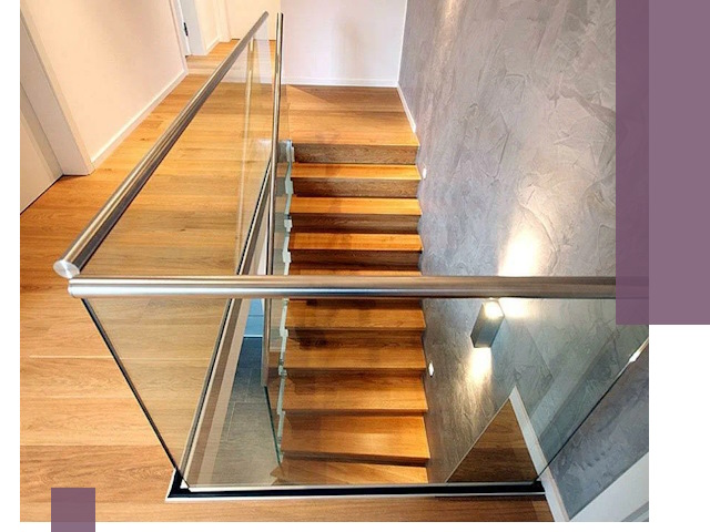 Перила для лестницы в доме — изготовление и монтаж в Калининграде