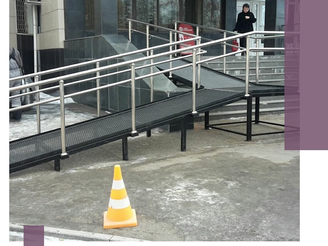 Стационарные пандусы под ключ в Калининграде — изготовление и монтаж