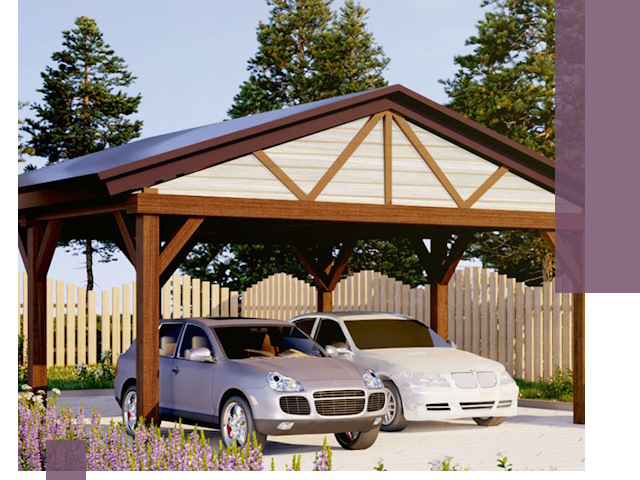 Навесы для автомобиля в Калининграде — изготовление и монтаж