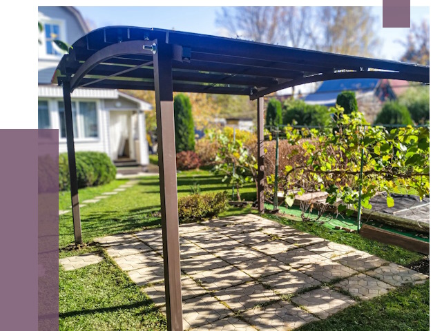 Навесы для дачи в Калининграде от 12597 руб. под ключ — ПРОЛЁТ-Клн