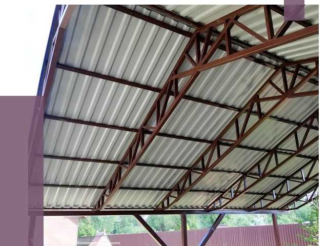 Навесы из профнастила в Калининграде от 7285 руб. | ПРОЛЁТ-Клн