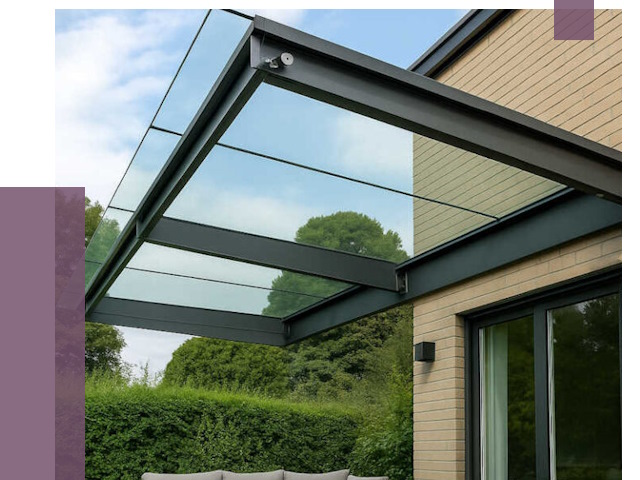 Стеклянные навесы и козырьки в Калининграде от 12142 руб.