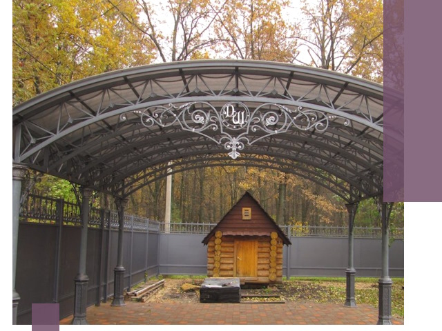 Кованые навесы премиум-класса под заказ в Калининграде