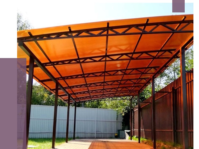 Односкатные навесы под ключ в Калининграде от 13002 руб. 