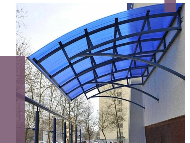 Козырьки из поликарбоната в Калининграде от 4250 руб. под ключ | ПРОЛЁТ-Клн