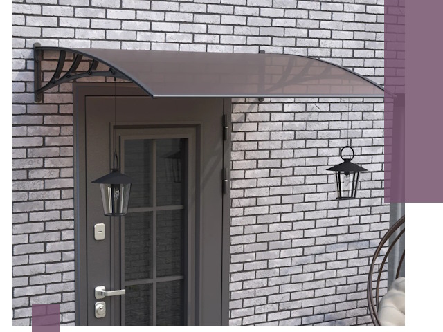 Недорогие козырьки и навесы под ключ в Калининграде