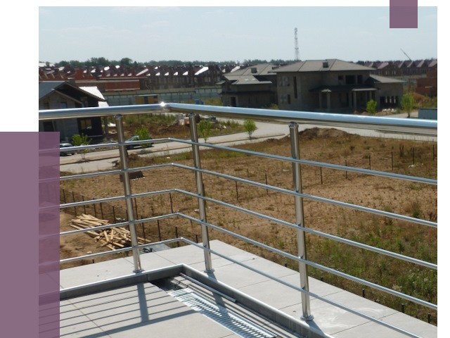 Парапеты из нержавеющей стали в Калининграде от 7892 руб. за м² | ПРОЛЁТ-Клн