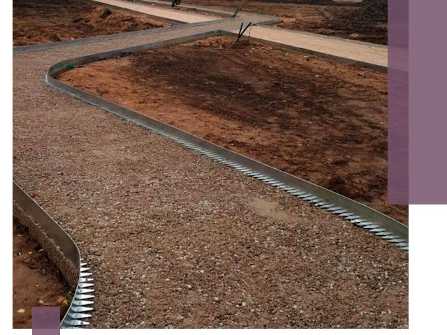 Металлические бордюры под ключ в Калининграде — изготовление и монтаж