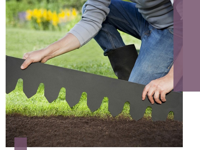 Металлические бордюры для газона в Калининграде — изготовление и монтаж