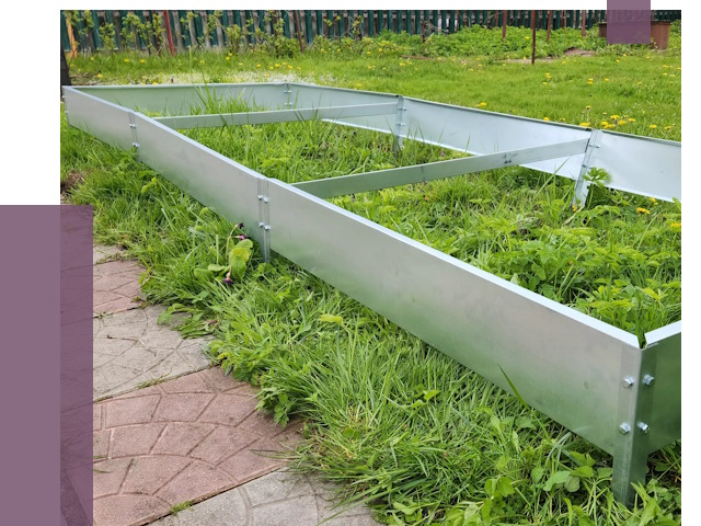 Металлические бордюры для грядок в Калининграде от 1771 руб.