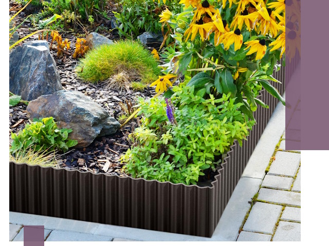 Металлические бордюры для клумб в Калининграде — производство и монтаж