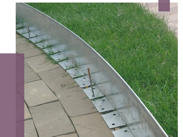 Металлические бордюры для тротуаров в Калининграде от 8600 руб.