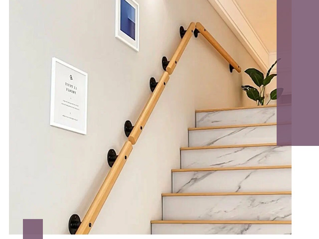 Поручни металлические и деревянные под ключ в Калининграде